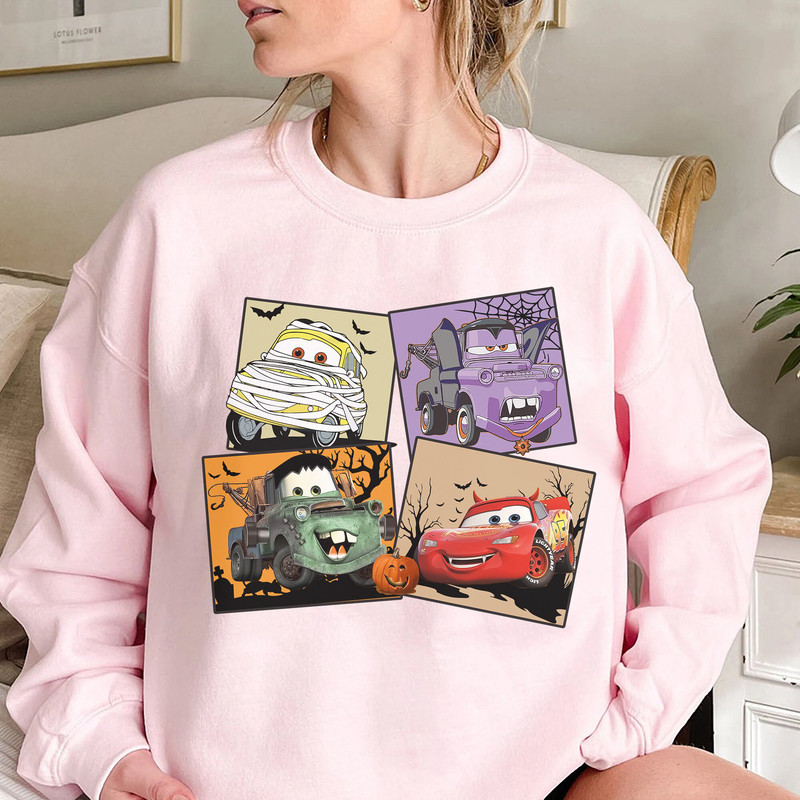 Retro Lightning Mc Queen Halloween Comfort Shirt,  Car Pixar Shirt, Cars Halloween Shirt - 4.jpg