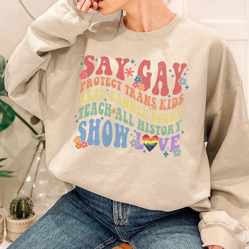 Say Gay Shirt, Protect Trans Kids T-Shirt, Read Banned Books Shirt, Human Rights Shirt, Teacher Pride Shirt, LGBT Rights Shirt - 5.jpg