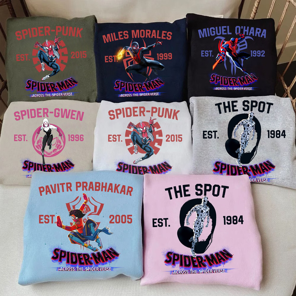 Spider Man Across The Spider-Verse Shirt, The Spider-Verse Characters Sweatshirt, Spiderman 2023 Shirt, MCU Spiderman Shirt - 1.jpg