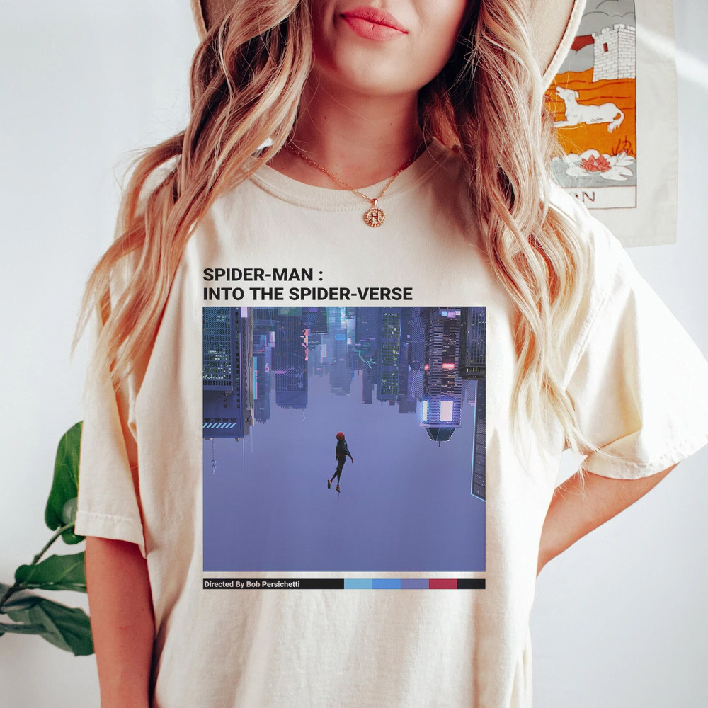 Spider Man Into The Spider Verse Shirt, Spider Man 2023 Shirt, Marvel Shirt, Black Spider Man Shirt, Superhero Comic Shirt - 1.jpg