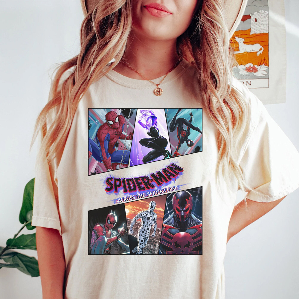 Spider-Man Across the Spider-Verse 2023 Shirt, Spider Man Miles Morales Shirt, Ghost Spider Gwen Stacy, Spider Peter Parker Shirt - 1.jpg
