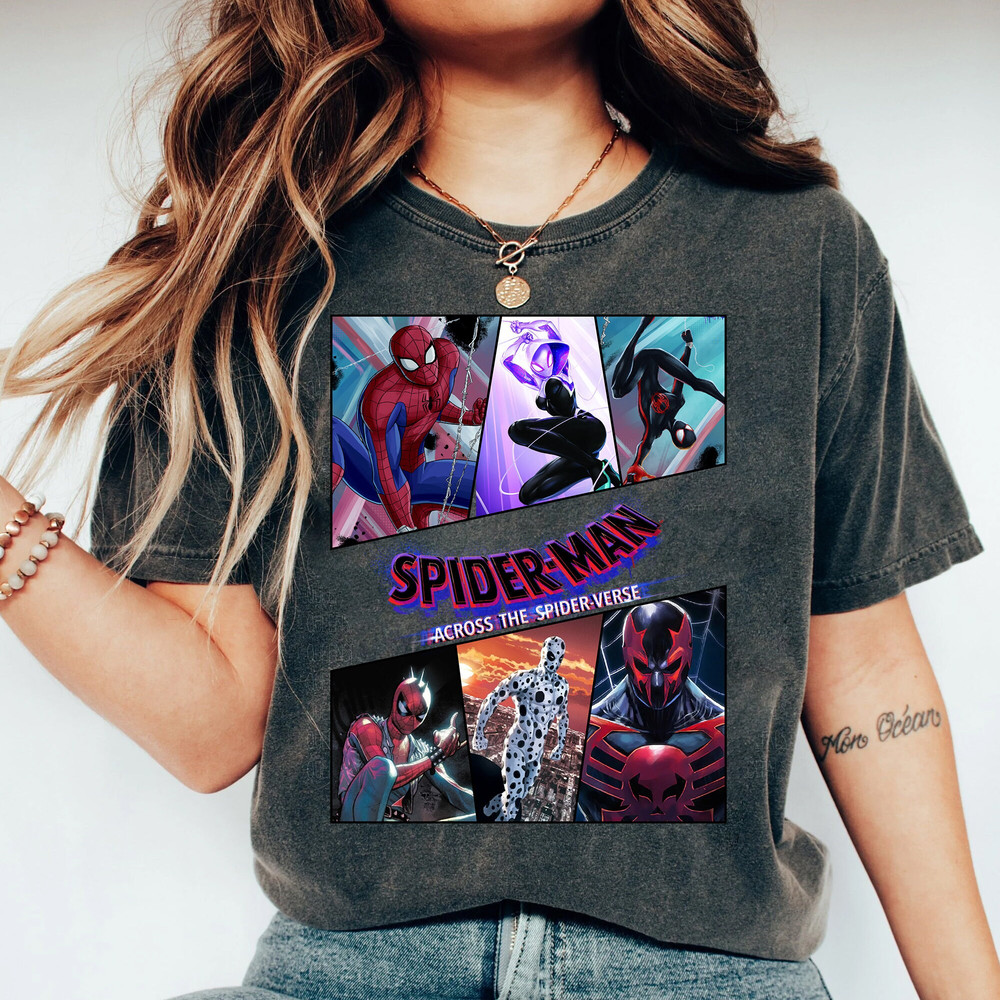 Spider-Man Across the Spider-Verse 2023 Shirt, Spider Man Miles Morales Shirt, Ghost Spider Gwen Stacy, Spider Peter Parker Shirt - 3.jpg
