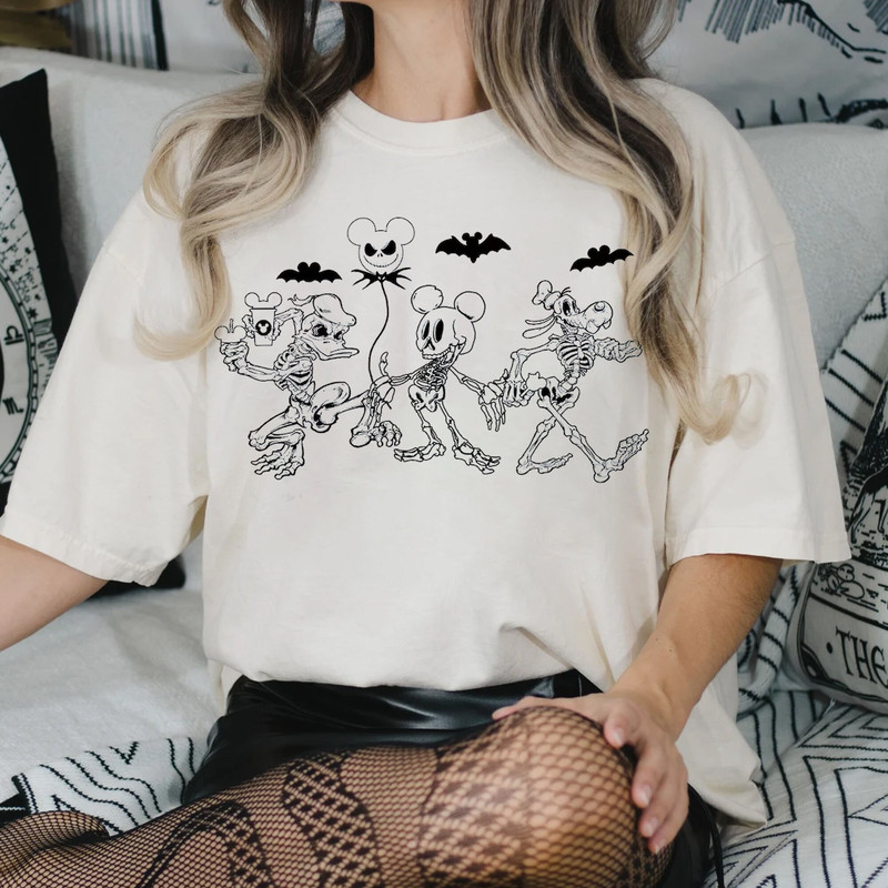 Spooky Mickey And Friends Shirt Skeleton Mickey Shirt Gildan Shirt - 3.jpg