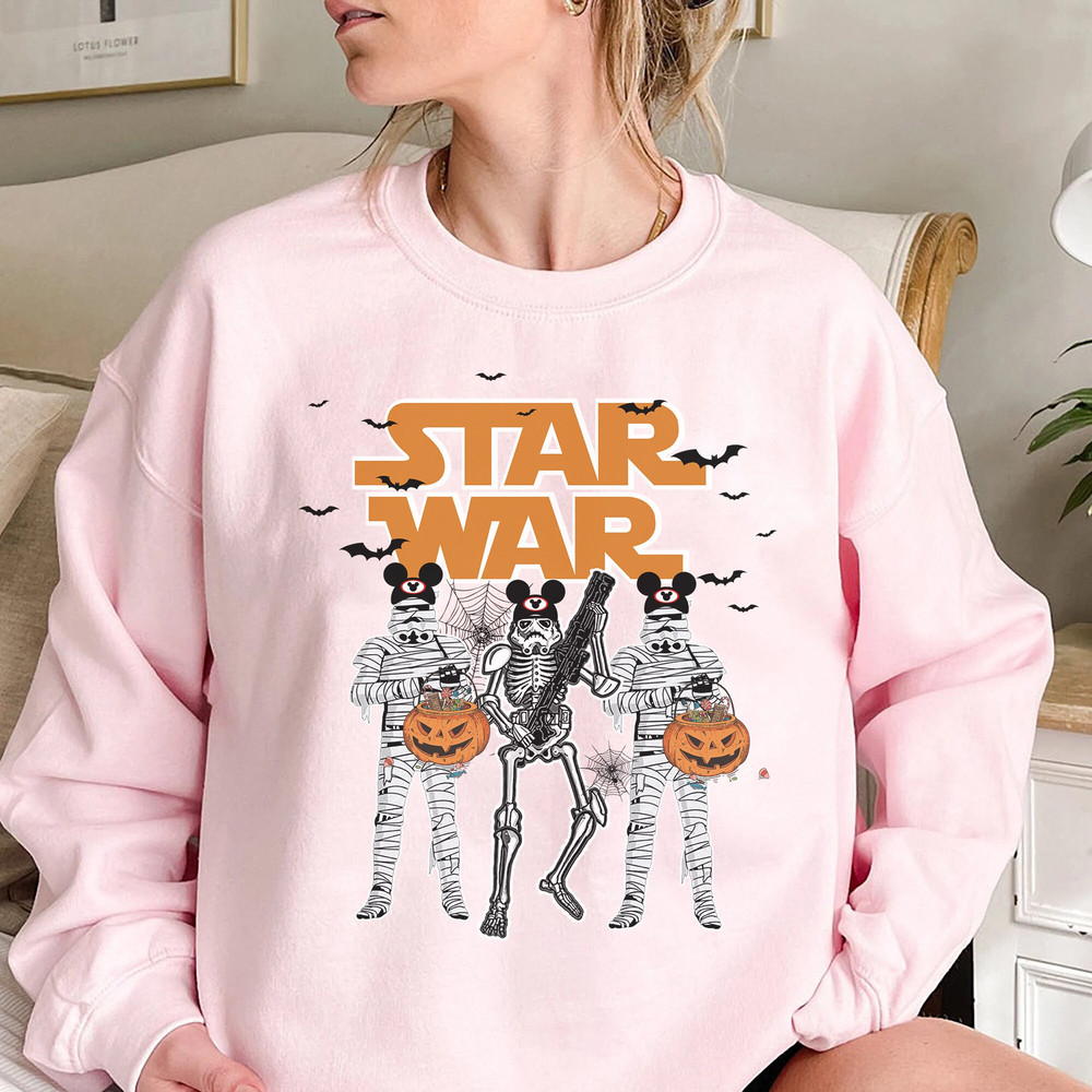 Star Wars Skeleton Shirt  Costume Mickey Ears Halloween Shirt  Gildan Shirt - 2.jpg