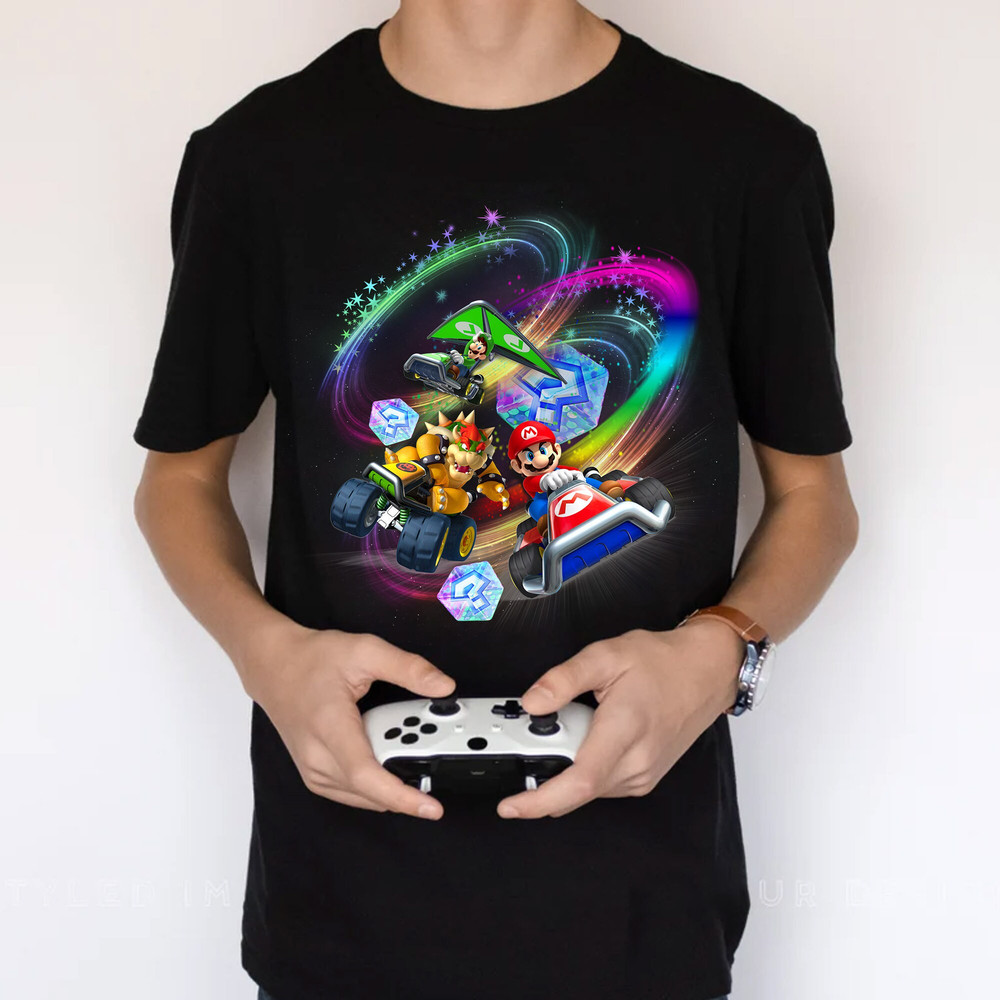 Super Mario Comfort Colors T-Shirt Gift for Gamer, Mario Squad T-Shirt, Super Mommio Daddio LongSleeve, Gaming Hoodie - 1.jpg