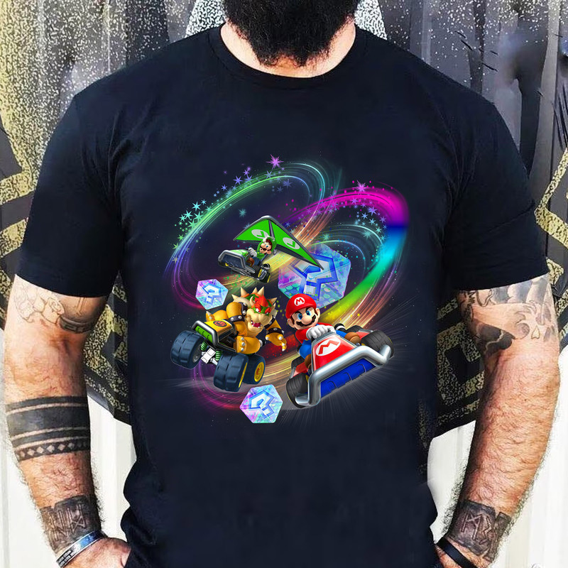 Super Mario Comfort Colors T-Shirt Gift for Gamer, Mario Squad T-Shirt, Super Mommio Daddio LongSleeve, Gaming Hoodie - 2.jpg