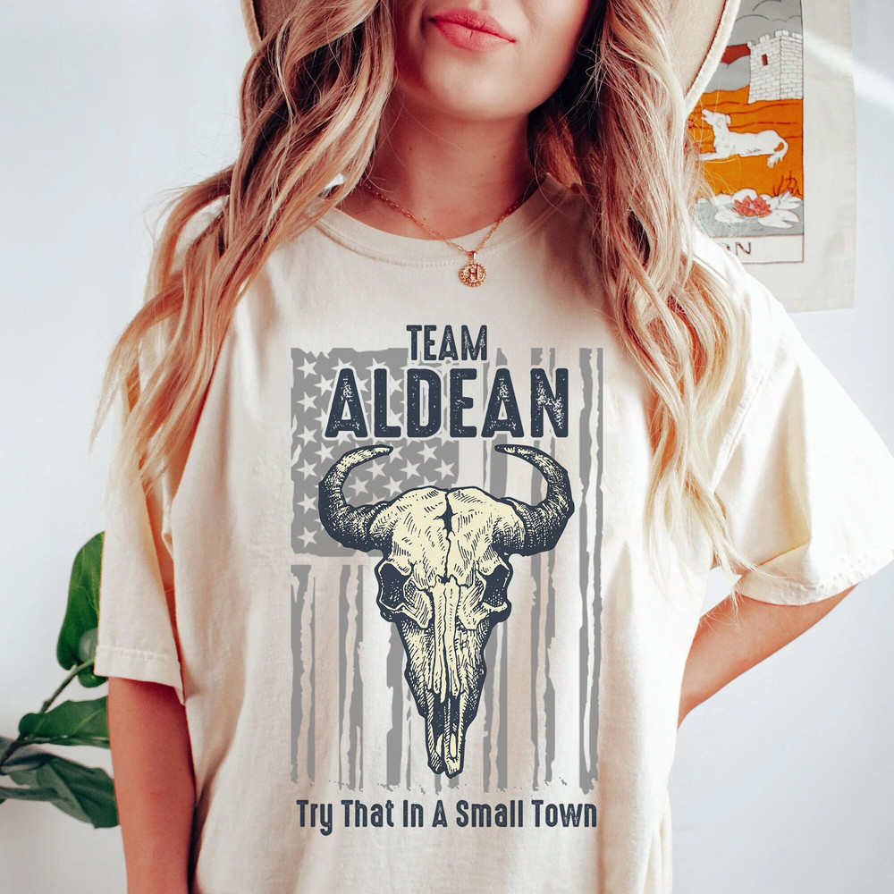Team Jason Aldean T-Shirt Western Tee Try That In A Small Town Shirt - 1.jpg