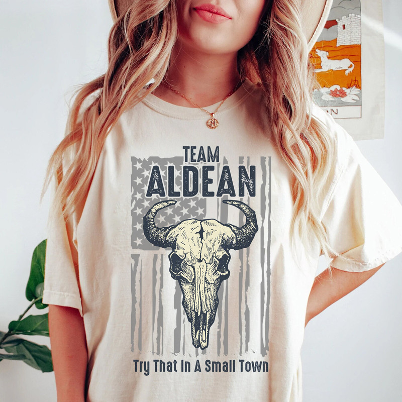 Team Jason Aldean T-Shirt Western Tee Try That In A Small Town Shirt - 1.jpg