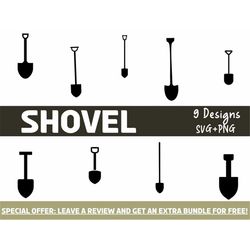 shovel svg bundle, svg files for cricut, spade svg, shovel clipart, garden tool, garden clipart, tool svg, tools clipart