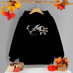 roadrunner and coyote embroidery t-shirt - road runner and coyote running, , unisex t-shirt, streetwear, hoodie