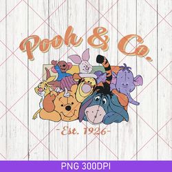 pooh and co. png, pooh and co est 1926, winnie the pooh png, disney group png, disney matching png, disneyland trip png