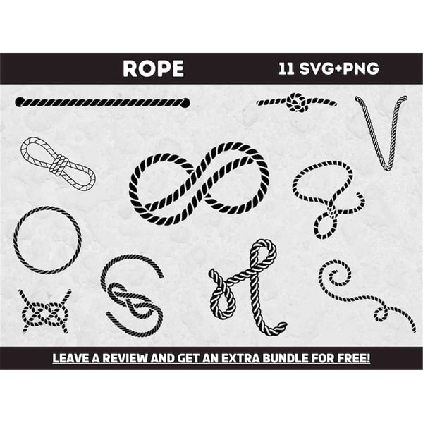 Rope SVG Bundle, Rope Clipart, Sailing SVG, Svg files for Cr | Inspire ...