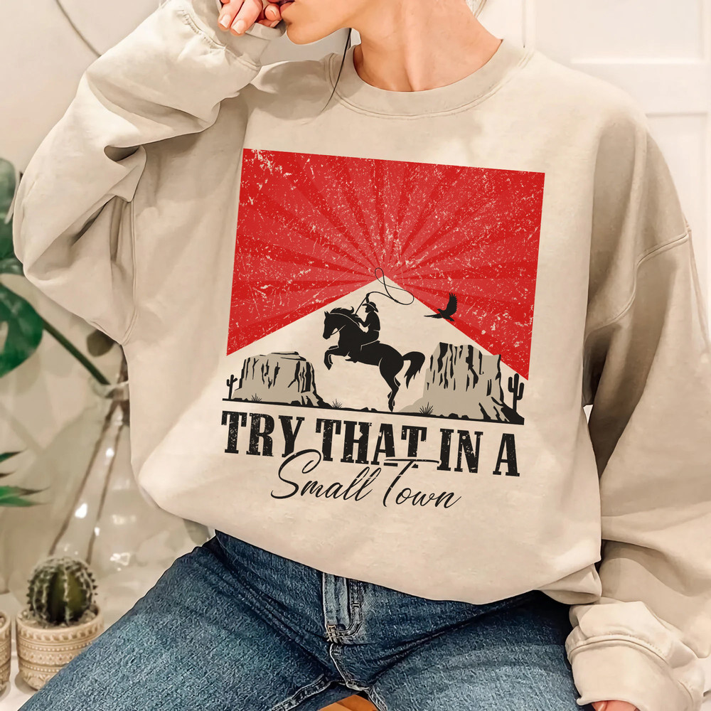 Try That In A Small Town T-Shirt Country Girl And Guy Shirt Jason Aldean T-Shirt - 5.jpg