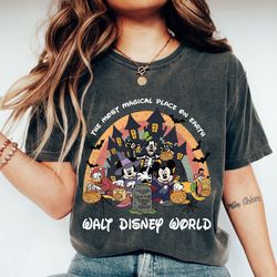 vintage mickey halloween shirt the most magical place on earth shirt gilden shirt