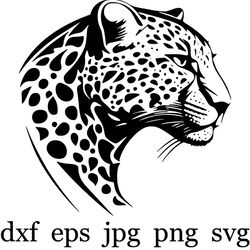 LEOPARD HEAD SVG, Leopard Clipart, Leopard Head Svg Cut File Cricut, Leopard Face svg