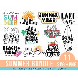 summer svg bundle, beach svg bundle, hello sunshine svg, hello summer svg, beach life svg, summer quotes png clipart cut