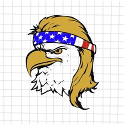 4th of july svg, american bald eagle mullet svg, america eagle flag svg, eagle mullet svg, patriotic day svg, fourth of