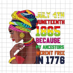 july 4th juneteenth 1865 because my angestors werent free in 1776 png, women juneteenth day png, independence day png, b