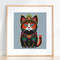 small cat cross stitch pattern
