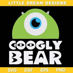 disney monster inc googly bear svg, mike wazowski googly bear svg, monster inc dxf eps svg png