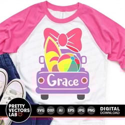 summer truck svg, summer cut file, truck back svg, girls svg, dxf, eps, png, beach clipart, kids shirt design, beach bal