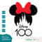 100 Years of Wonder Anniversary Mouse Ears with Bow and Castle SVG Clipart Digital Download Sublimation Cricut Cut File Png Dxf Eps Jpg - 3.jpg