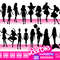 Barbi Doll Silhouettes Bundle Babe Dance Cheer Mermaid Princess Pink  SVG PNG JPG Clipart Digital Download Sublimation Cricut Cut File Dxf - 1.jpg