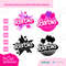 Barbi Retro Logo Bundle Palms Heart Stars Pink  Color Layered Black  SVG PNG JPG Clipart Digital Download Sublimation Cricut Cut File Dxf - 3.jpg