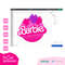Barbi Retro Logo Bundle Palms Heart Stars Pink  Color Layered Black  SVG PNG JPG Clipart Digital Download Sublimation Cricut Cut File Dxf - 5.jpg