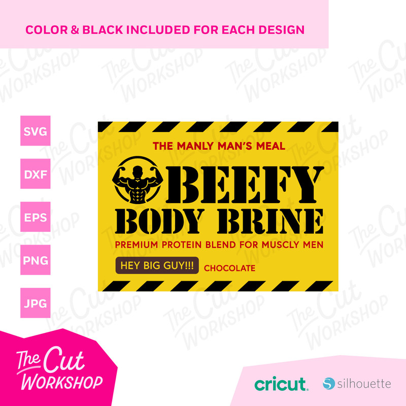 Beefy Body Brine Protein Muscles Bodybuilding Ken Barbi Kendom  SVG PNG Clipart Digital Download Sublimation Cricut Cut File Dxf Eps Jpg - 2.jpg