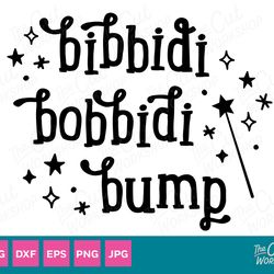 bibbidi bobbidi bump pregnancy maternity mom baby svg clipart digital download sublimation cricut png dxf eps jpg