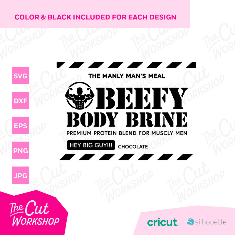 Beefy Body Brine Protein Muscles Bodybuilding Ken Barbi Kendom  SVG PNG Clipart Digital Download Sublimation Cricut Cut File Dxf Eps Jpg - 3.jpg