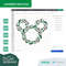 Christmas Holiday Wreath Mickey Minnie Mouse Ears  6 COLOR  SVG Clipart Images Digital Download Sublimation Cricut Cut File Png Dxf Jpg - 4.jpg