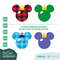 Christmas Tree Ornament Mickey Minnie Mouse Ears Buffalo Plaid  SVG Clipart Images Digital Download Sublimation Cricut Cut File Png Dxf Jpg - 2.jpg