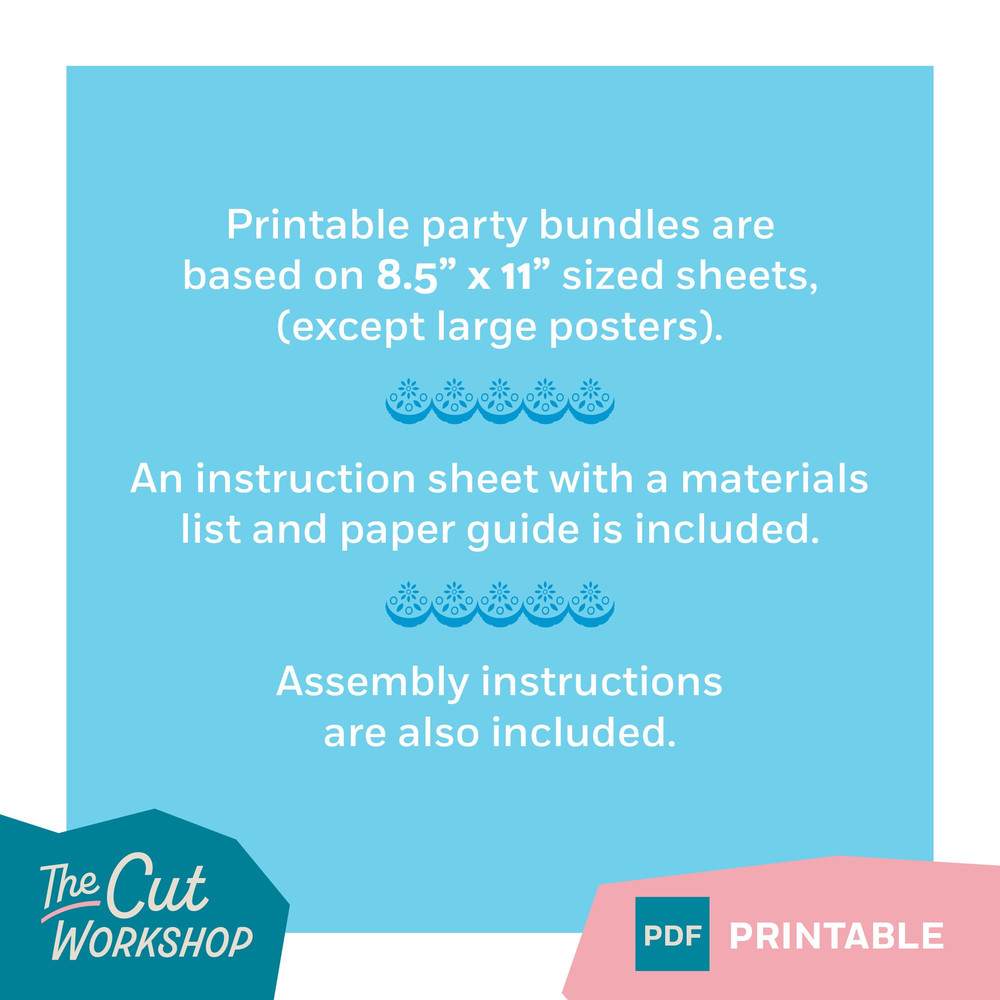 Encanto Birthday Party Printable Bundle - 10 ITEM Bundle - BLUE Theme - PDF Instant Digital Download - 3.jpg