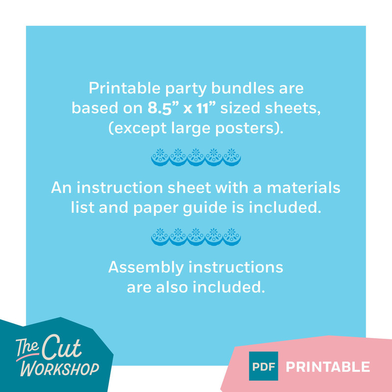 Encanto Birthday Party Printable Bundle - 10 ITEM Bundle - BLUE Theme - PDF Instant Digital Download - 3.jpg
