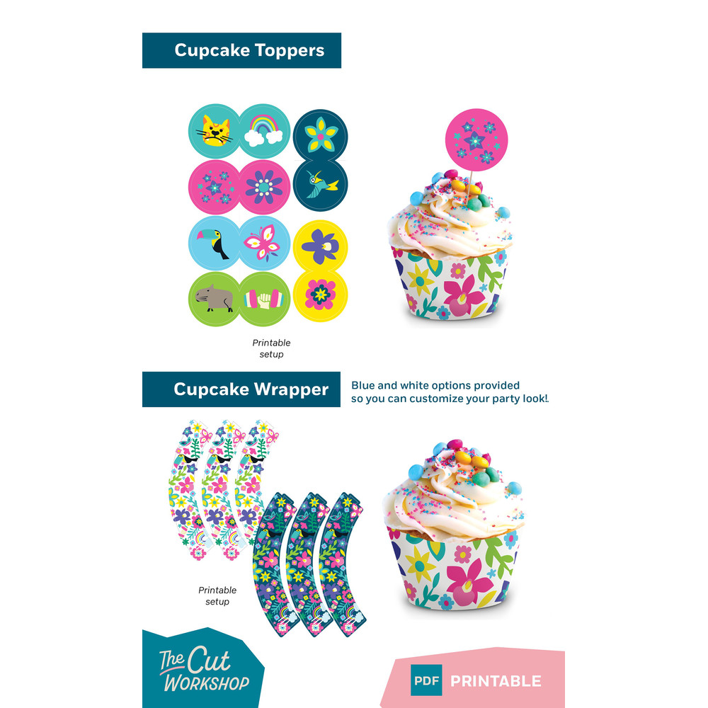 Encanto Birthday Party Printable Bundle - 10 ITEM Bundle - BLUE Theme - PDF Instant Digital Download - 6.jpg