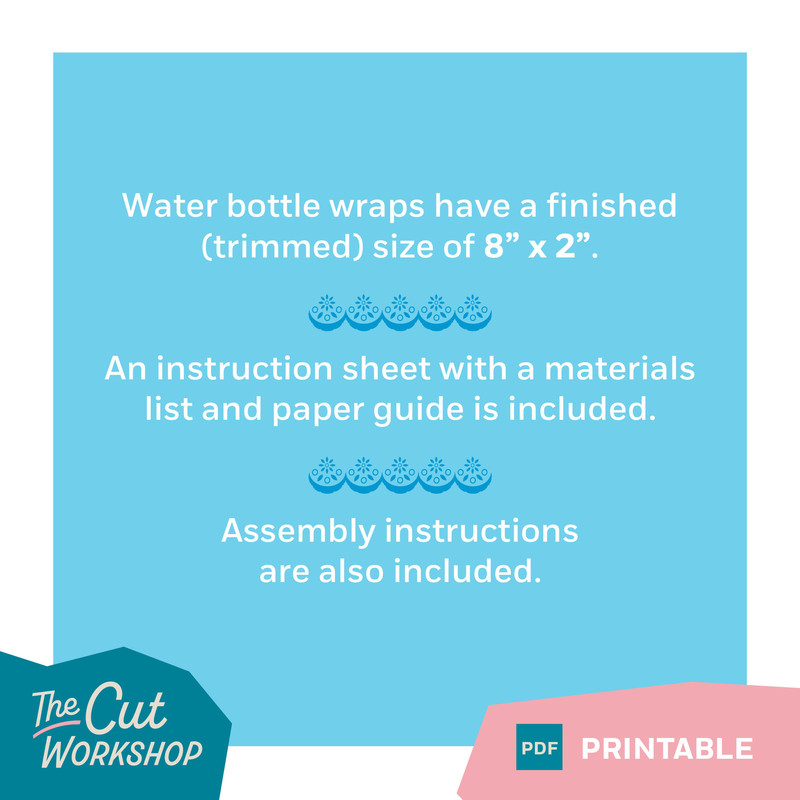 Encanto Birthday Party WATER BOTTLE Wrap Printable - Blue, White and Pink Themes Included - PDF Instant Digital Download - 3.jpg