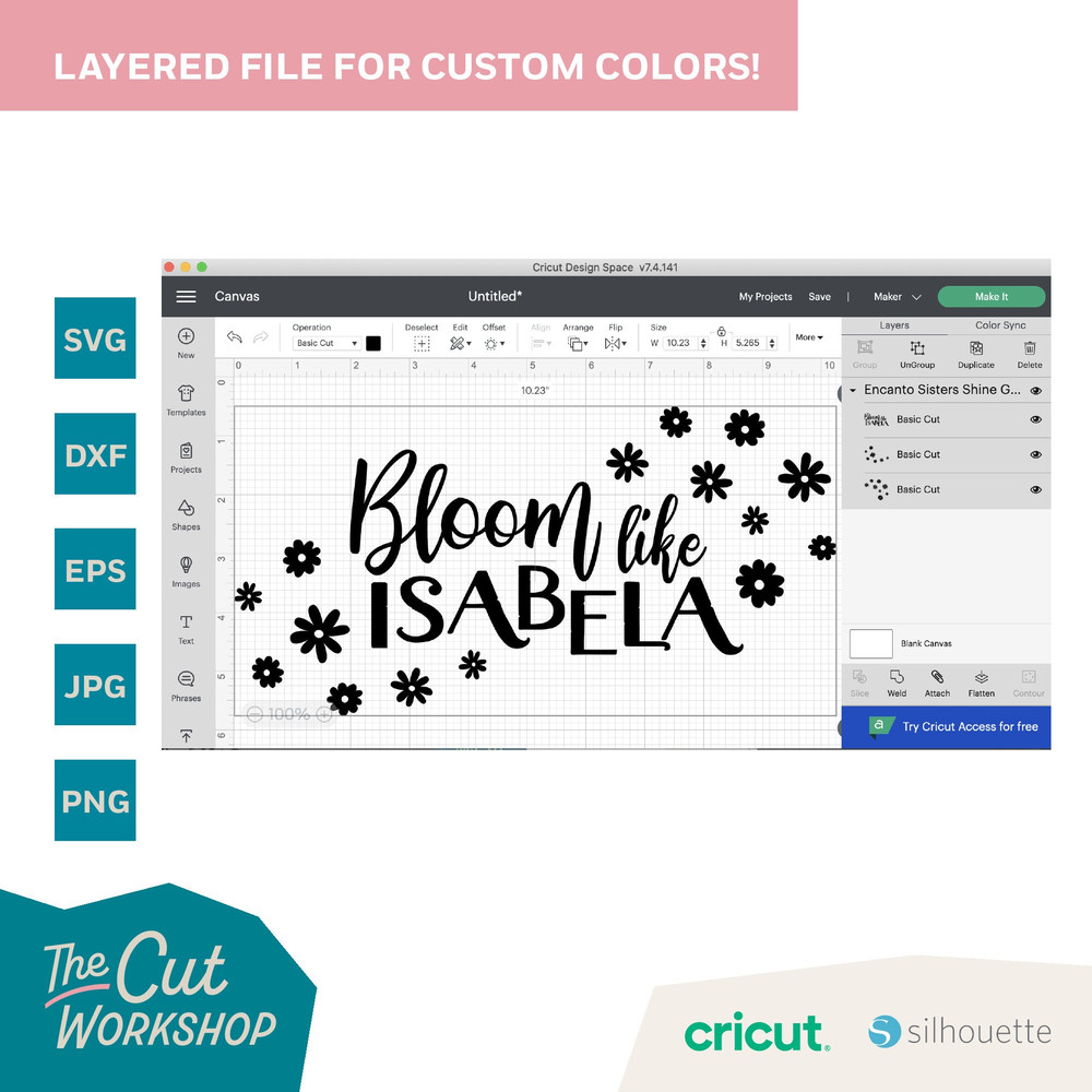 Encanto Bloom Like Isabela Madrigal  SVG Encanto Clipart Images Digital Download Sublimation Cut File Png Dxf Eps Jpg - 2.jpg