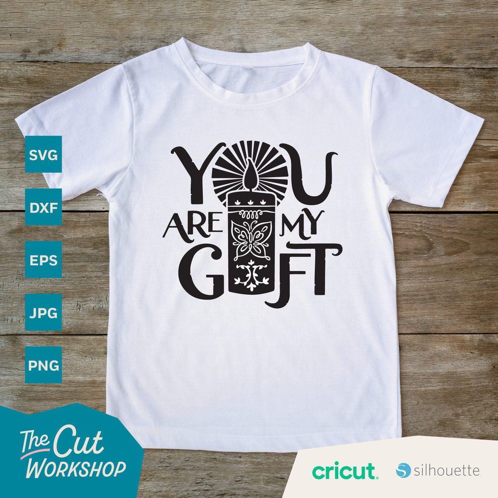 Encanto Candle Magic Pattern SVG  Instant Digital Download Cut File DXF PNG Jpg Cricut  You Are My Gift - 4.jpg