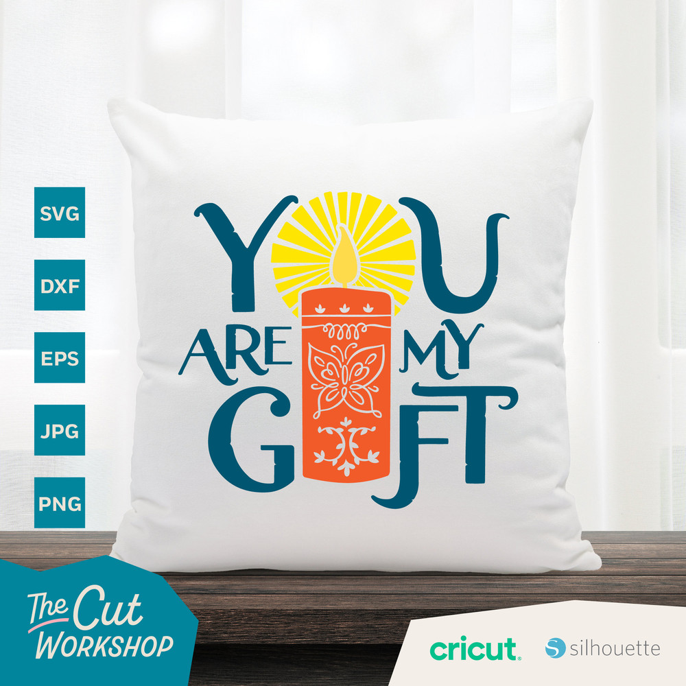 Encanto Candle Magic Pattern SVG  Instant Digital Download Cut File DXF PNG Jpg Cricut  You Are My Gift - 7.jpg