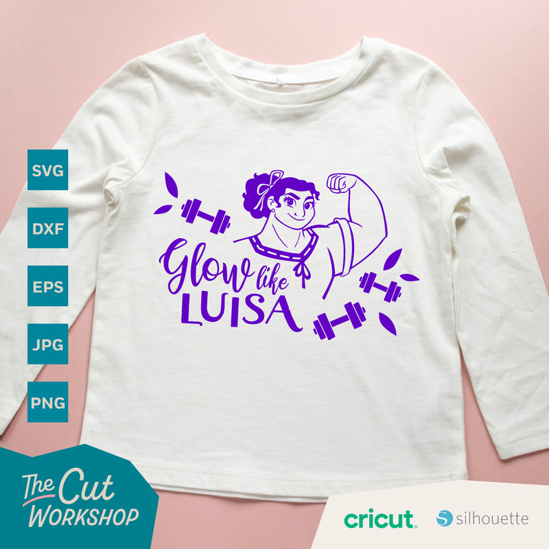 Encanto Glow Like Luisa Madrigal  SVG Encanto Clipart Images Digital Download Sublimation Cut File Png Dxf Eps Jpg - 4.jpg
