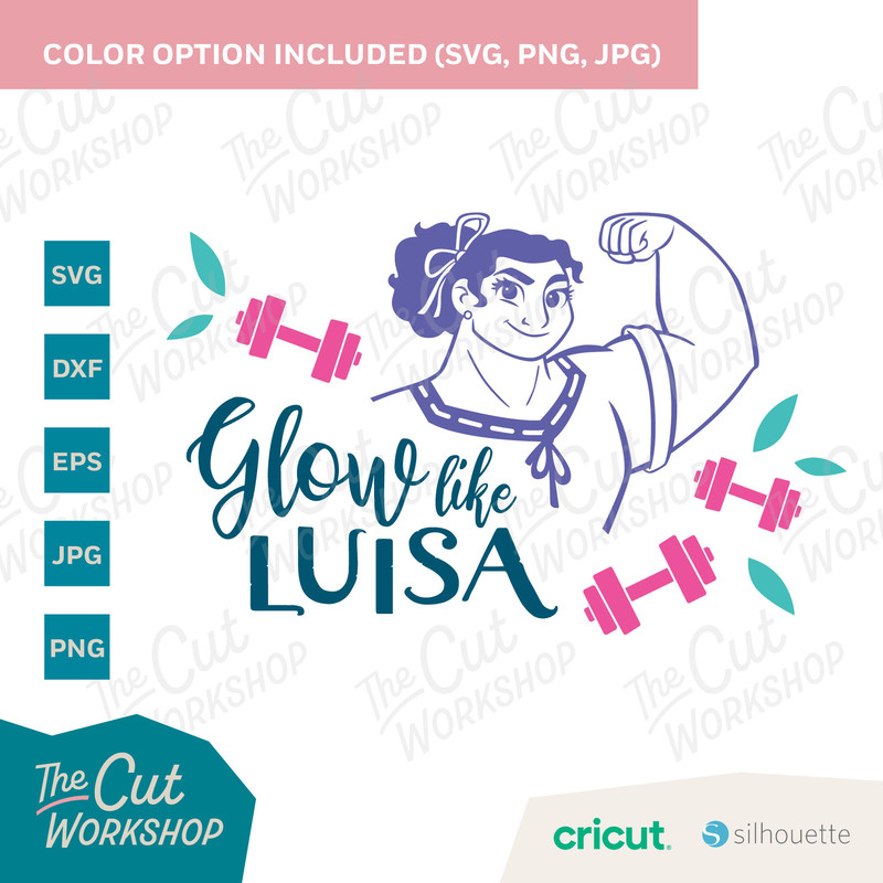Encanto Glow Like Luisa Madrigal  SVG Encanto Clipart Images Digital Download Sublimation Cut File Png Dxf Eps Jpg - 5.jpg