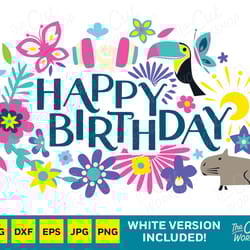 encanto logo happy birthday svg encanto clipart images instant digital download sublimation cut file png dxf cricut