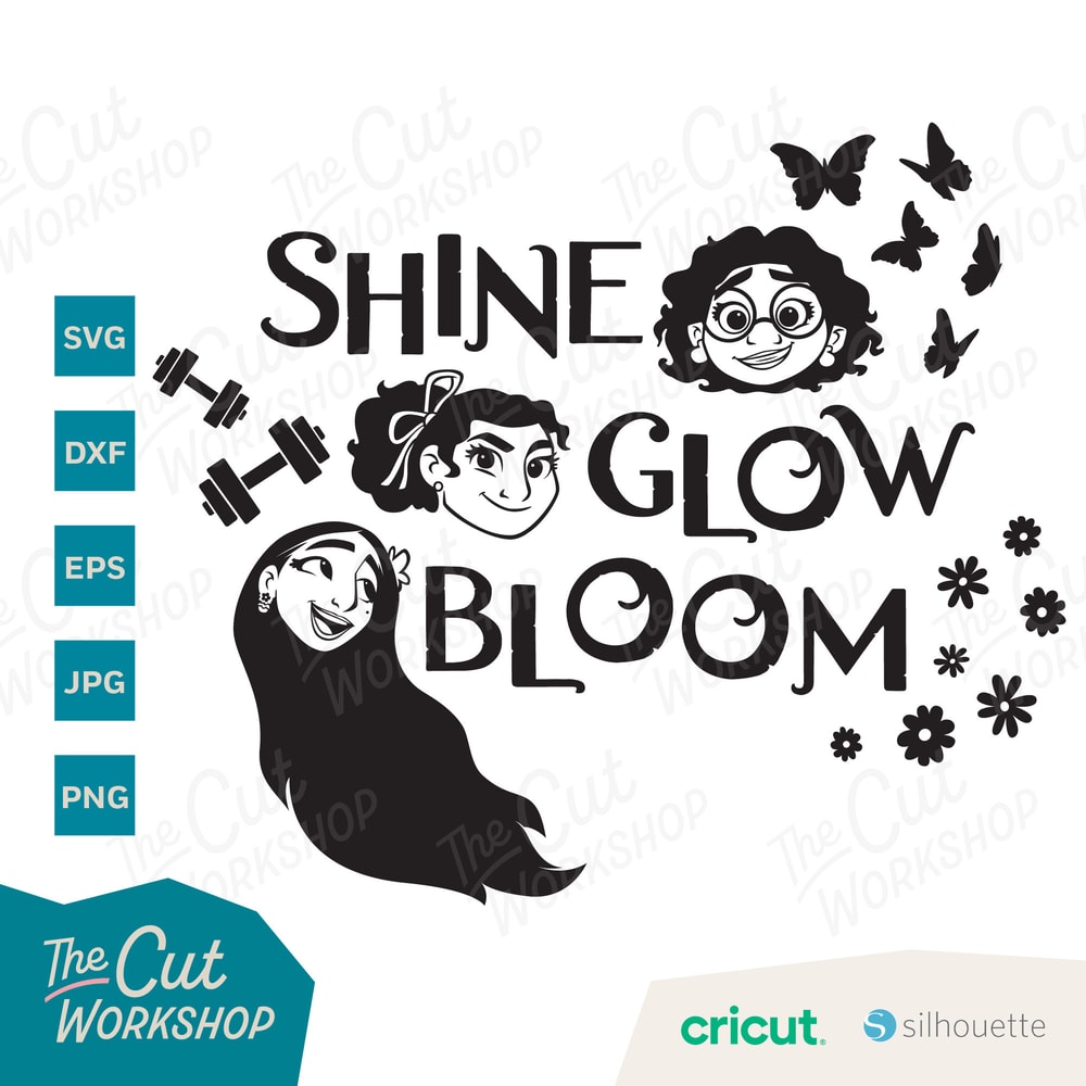Encanto Mirabel Isabela Luisa Madrigal Sisters SVG Encanto Clipart Images Instant Digital Download Sublimation Cut File Png Dxf Eps Jpg - 3.jpg