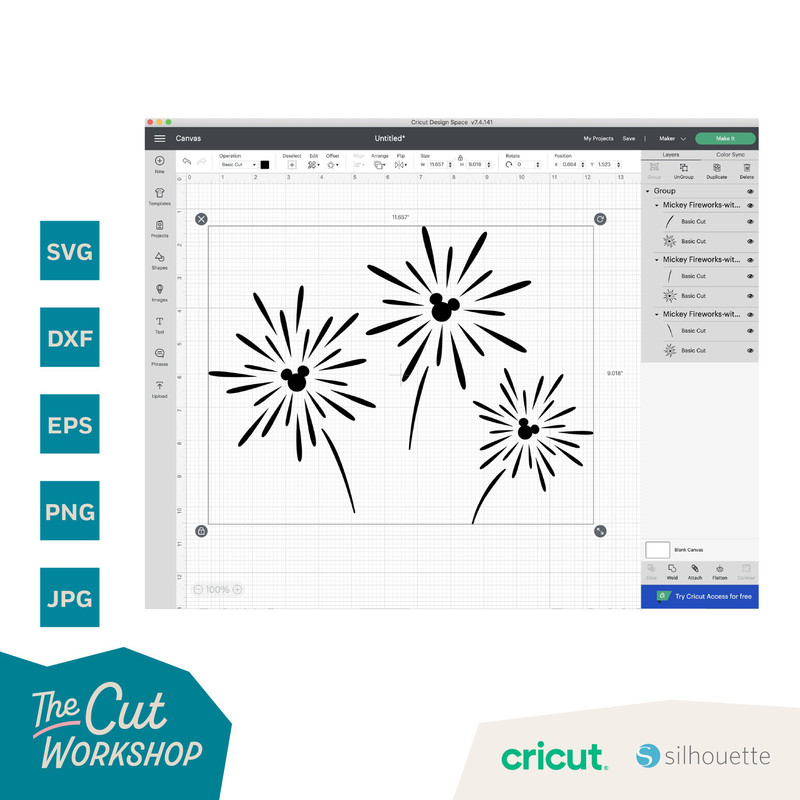 Fireworks Mouse Ears Disneyland Disneyworld  SVG Clipart Images Digital Download Sublimation Cricut Cut File Png Dxf Eps Jpg - 5.jpg