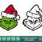 Green Smile Face with Santa Hat Layered SVG Clipart Images Digital Download Sublimation Cricut Cut File Png Dxf Jpg - 1.jpg