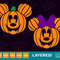 Halloween Pumpkin Mickey Minnie Mouse Fall Autumn  SVG Clipart Images Digital Download Sublimation Cricut Cut File Png Dxf Eps - 1.jpg