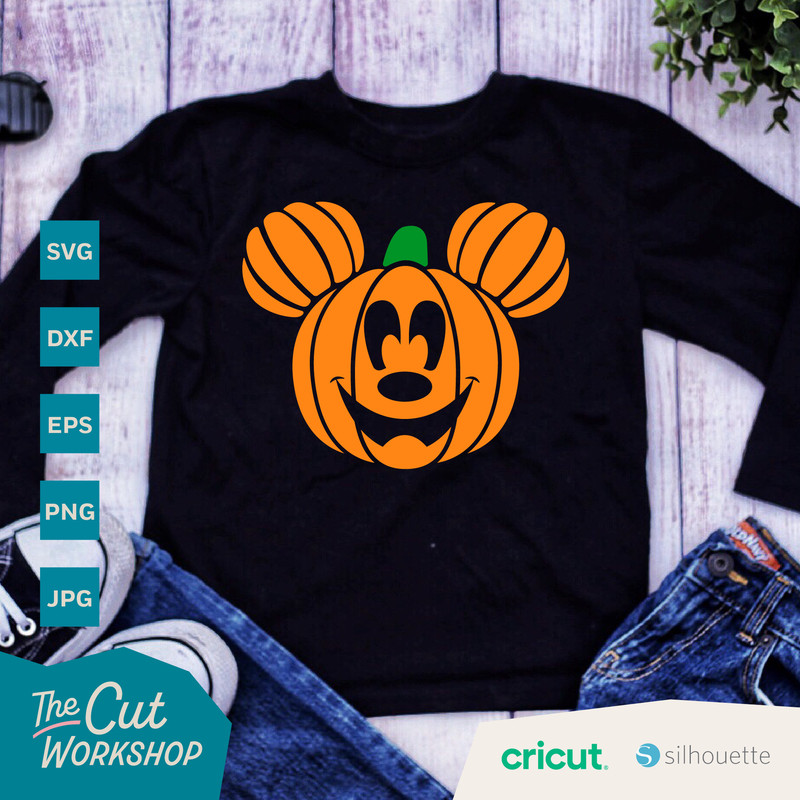 Halloween Pumpkin Mickey Minnie Mouse Fall Autumn  SVG Clipart Images Digital Download Sublimation Cricut Cut File Png Dxf Eps - 3.jpg