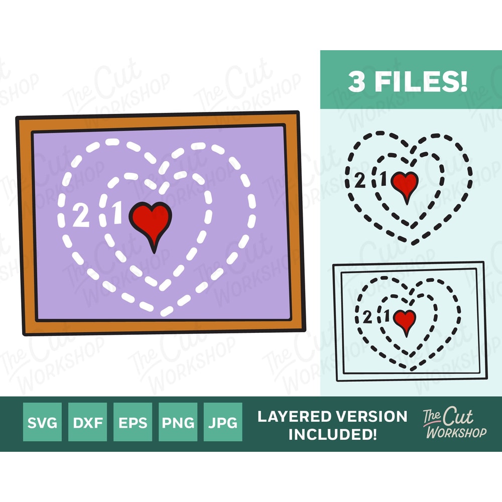 Heart Grew Two Sizes Christmas Layered SVG Clipart Images Digital Download Sublimation Cricut Cut File Png Dxf Jpg - 1.jpg